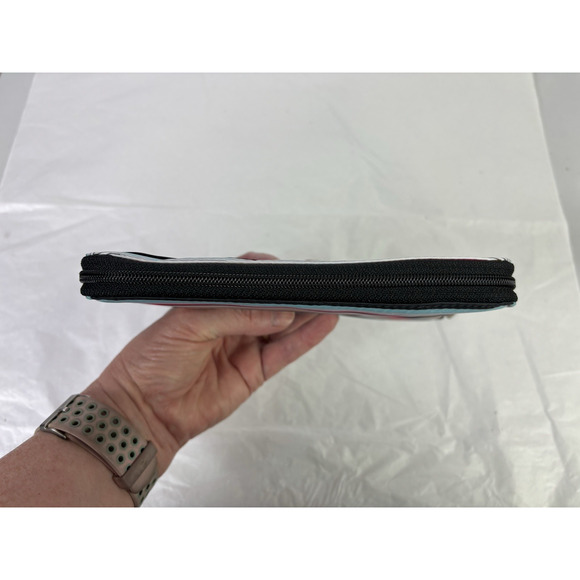 LeSportSac Colorful Striped Zip Around Wallet Clutch - Picture 4 of 13